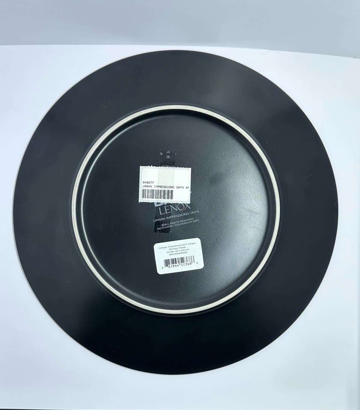 Lenox Urban Impressions Onyx Black Dinner Plate 10.8” 848900 - Thumbnail 2