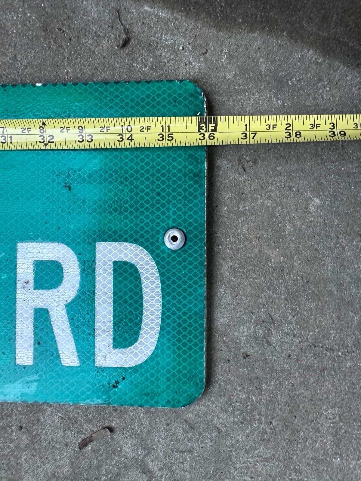 Lancaster, Pa Dutch Amish: “OLD AKRON RD” Green Metal Reflective Street Sign - Thumbnail 3