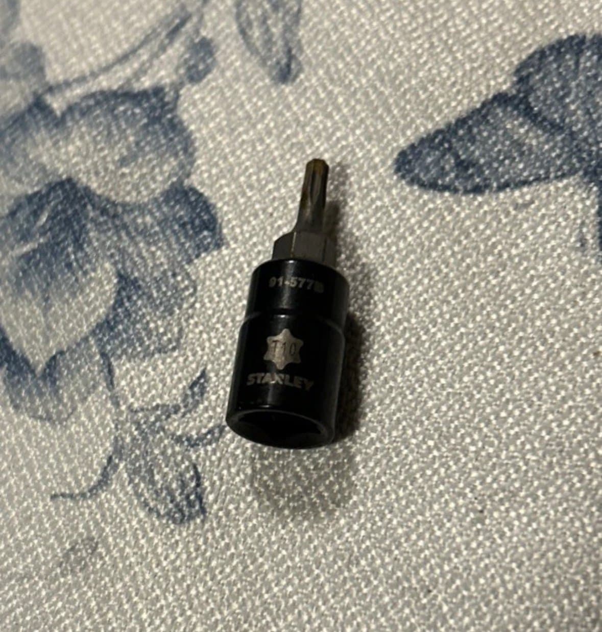 Stanley Black Chrome Torx Bit T-10 91-577B 1/4” Drive (AA)