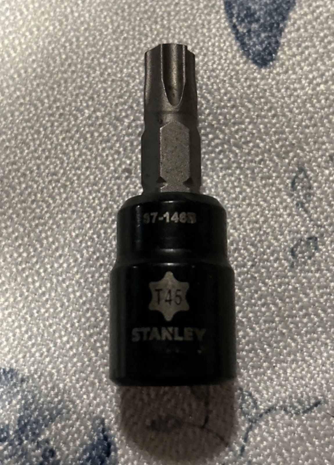 Stanley Black Chrome Torx Bit T45 87-146B 3/8” Drive (S)