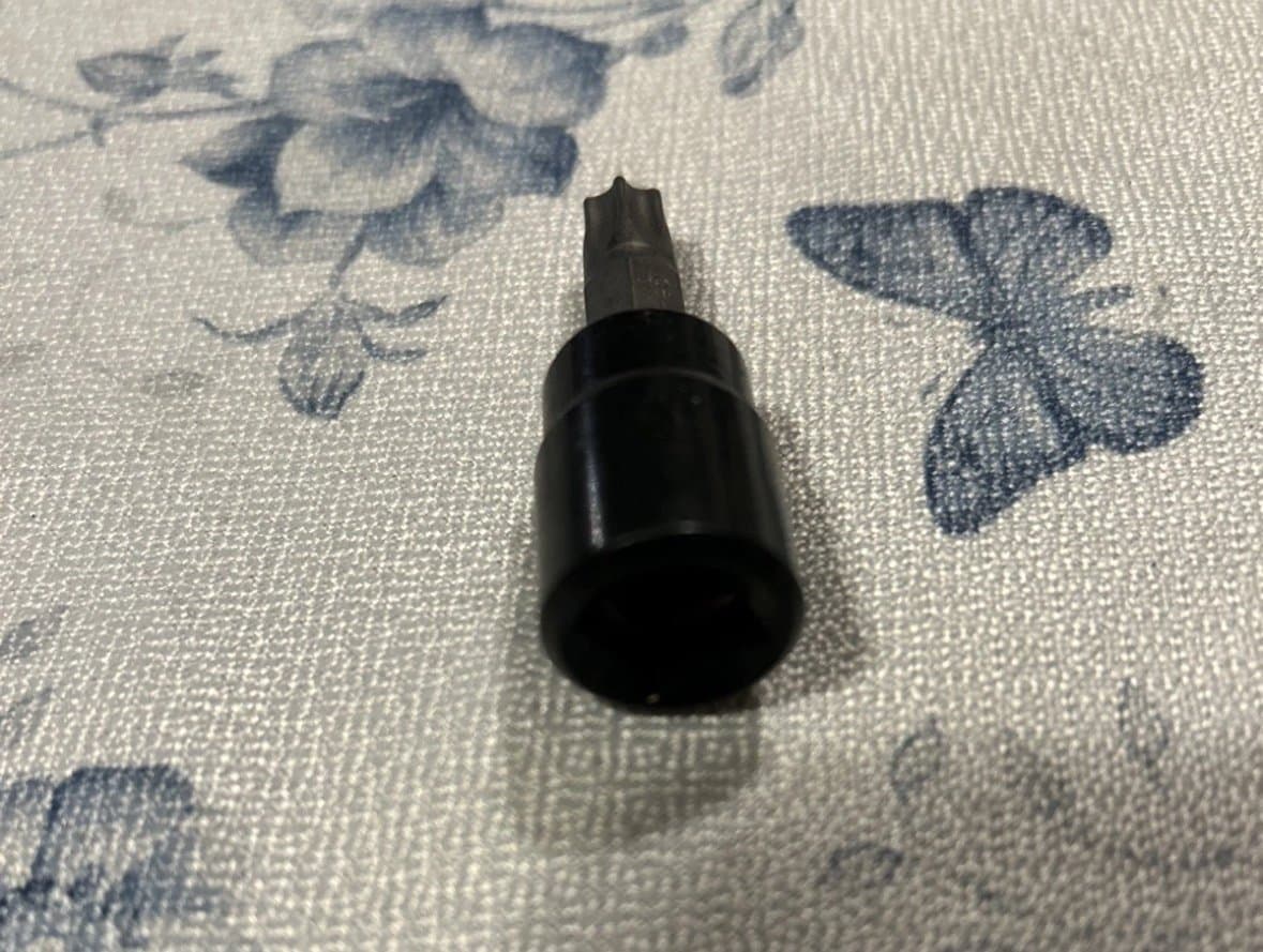 Stanley Black Chrome Torx Bit T45 87-146B 3/8” Drive (S) - Thumbnail 3