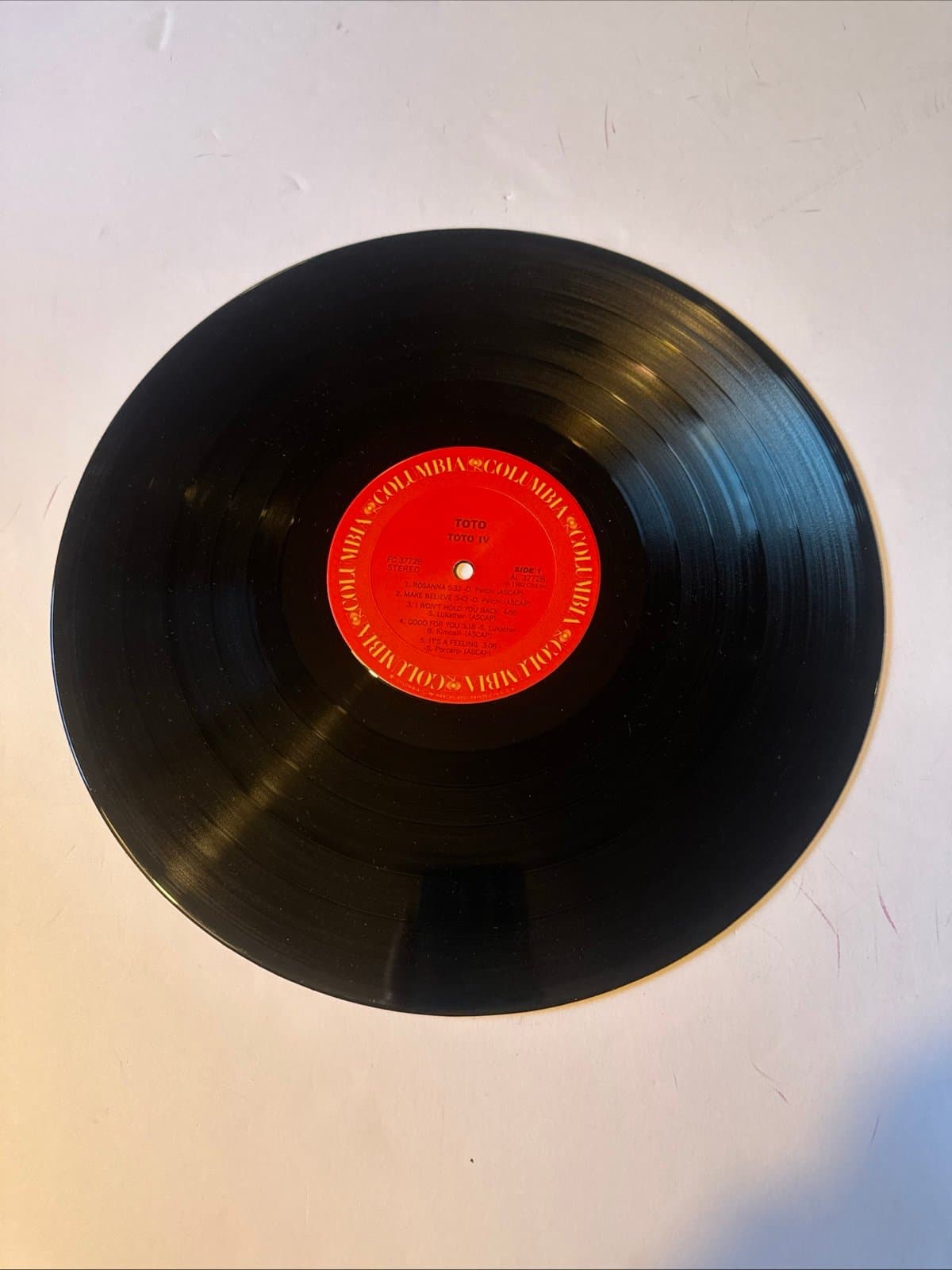 Toto IV LP Vinyl Columbia Records FC 37728 1982 VG/VG+ Rosanna, Africa - Thumbnail 3