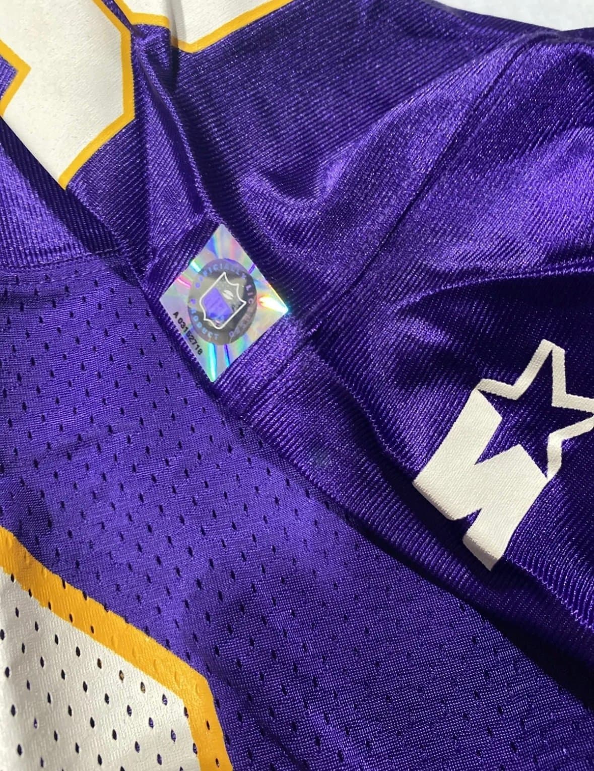 NWT VTG 1995 Minnesota Vikings Cris Carter #80 Starter Football Jersey 54 XXL - Thumbnail 4