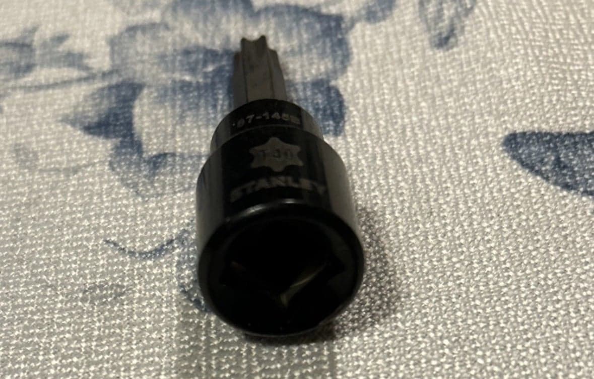 Stanley Black Chrome Torx Bit T40 87-145B 3/8” Drive (T) - Thumbnail 2