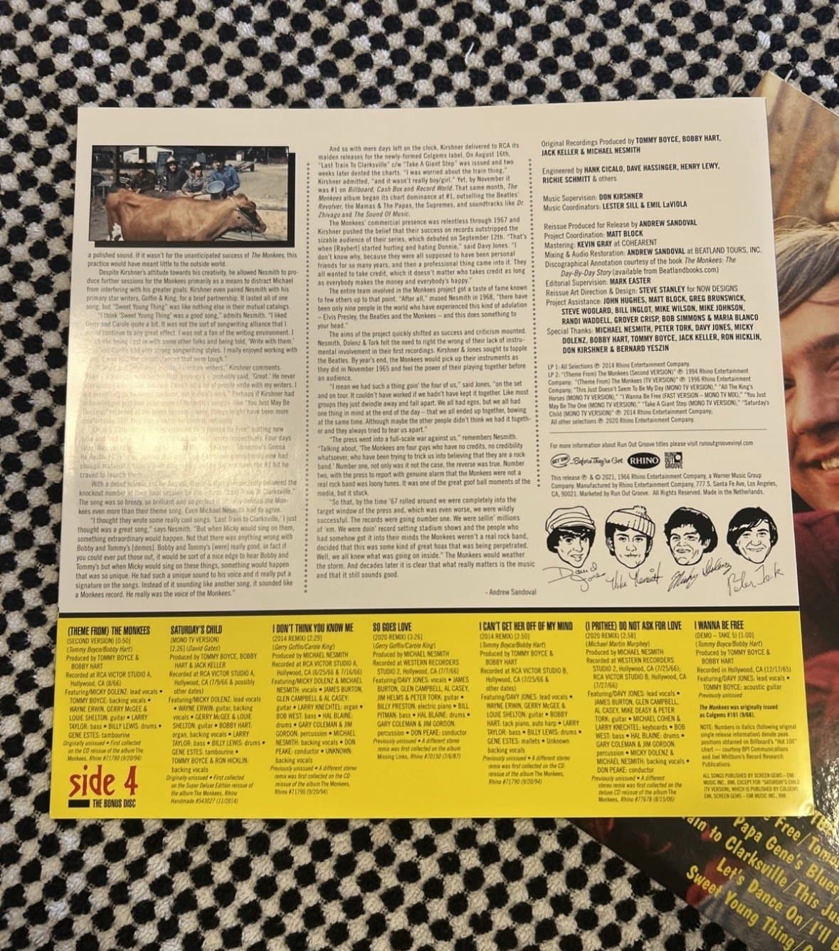 MINT MEET THE MONKEES NUMBERED #502 RUN OUT DOUBLE LP NEW SEALED YELLOW VINYL - Thumbnail 11