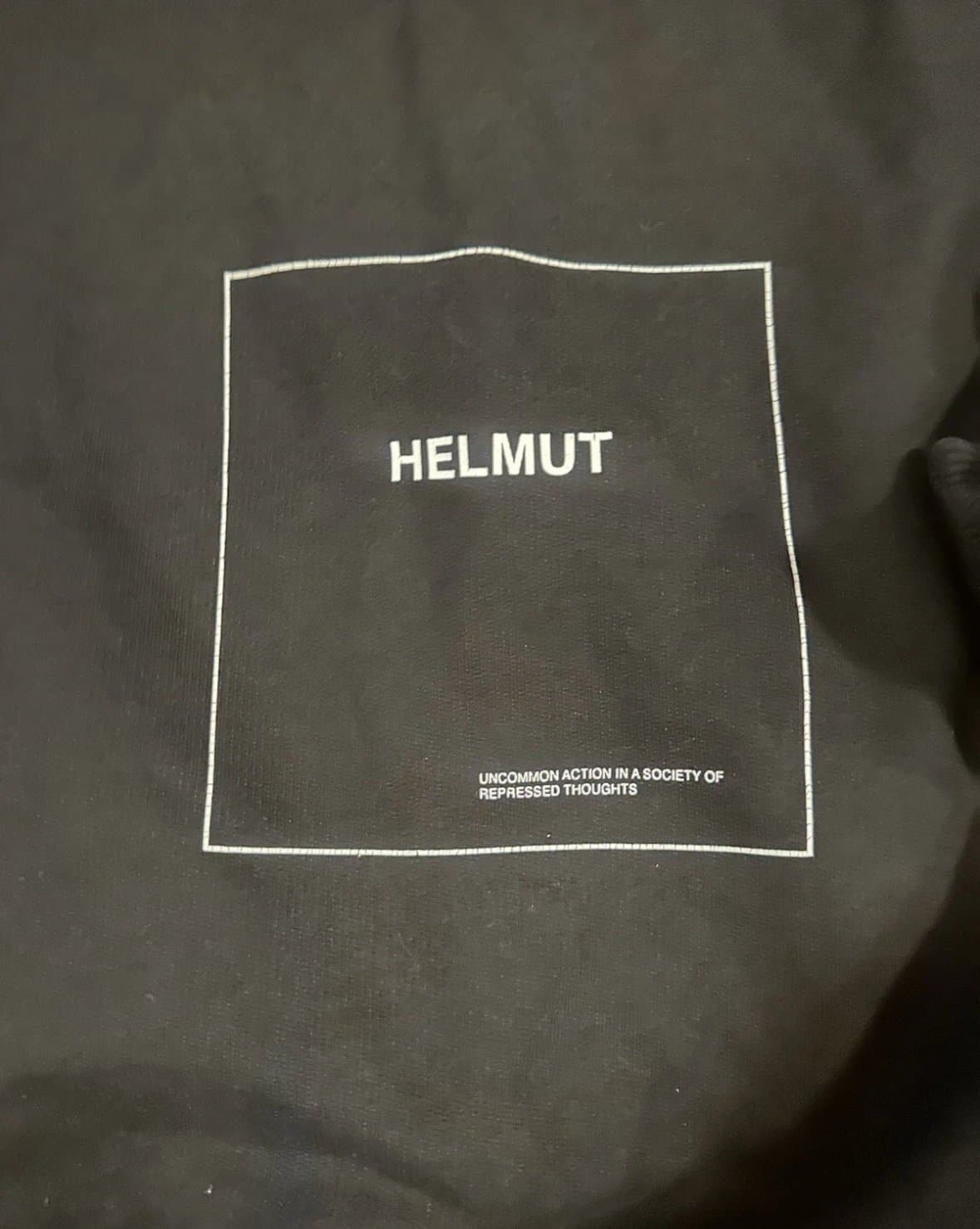 Helmut Lang Black Graphic Sz. S Hoodie 1986 - Thumbnail 5