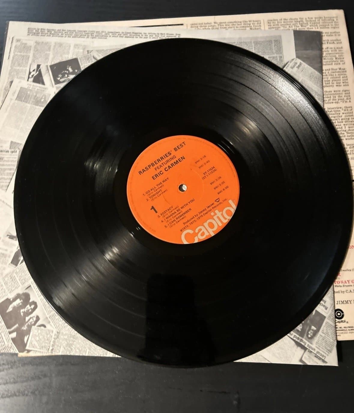 RASPBERRIES' BEST FEAT. ERIC CARMEN, ST-11524 CAPITOL JACKSONVILLE PRESS 1976 NM - Thumbnail 7