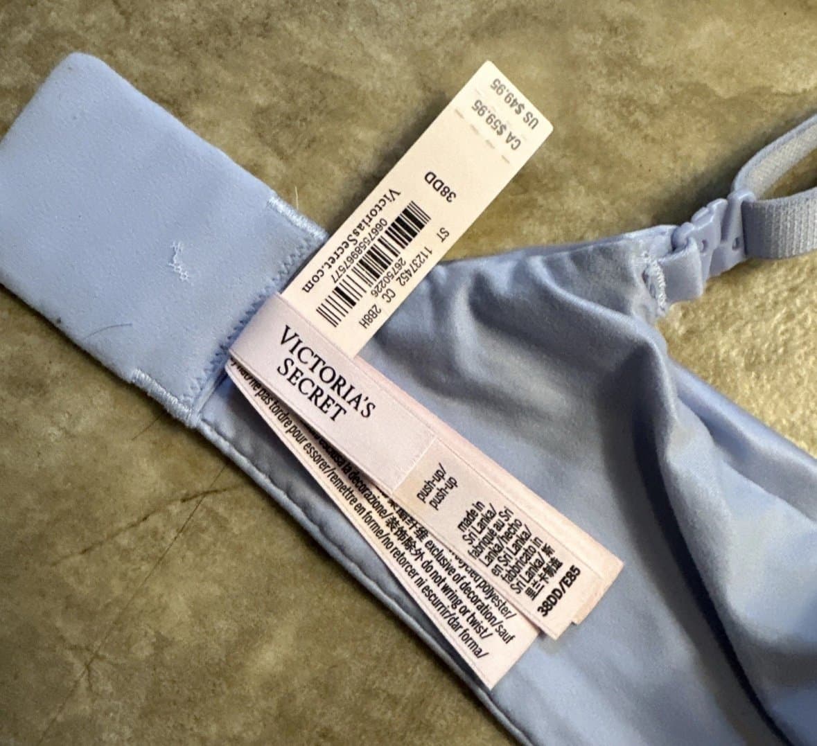 NET Victoria's Secret Lavender Push Up Bra 38D Padded-EUC!! - Thumbnail 5