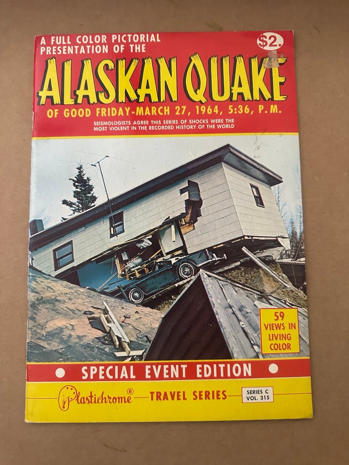 Alaskan Quake of Good Friday March 27, 1964 Pictorial Book VINTAGE 32 Pages