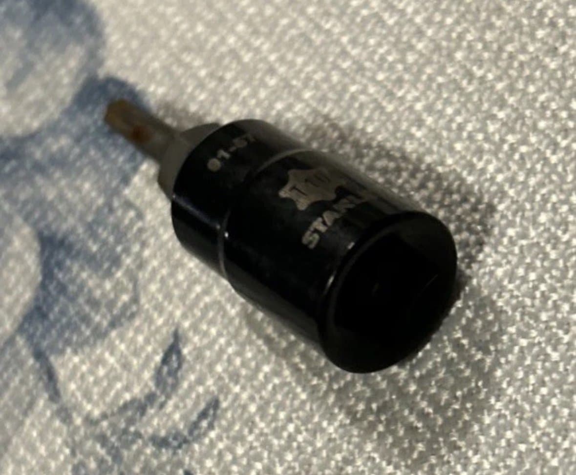 Stanley Black Chrome Torx Bit T-10 91-577B 1/4” Drive (AA) - Thumbnail 2