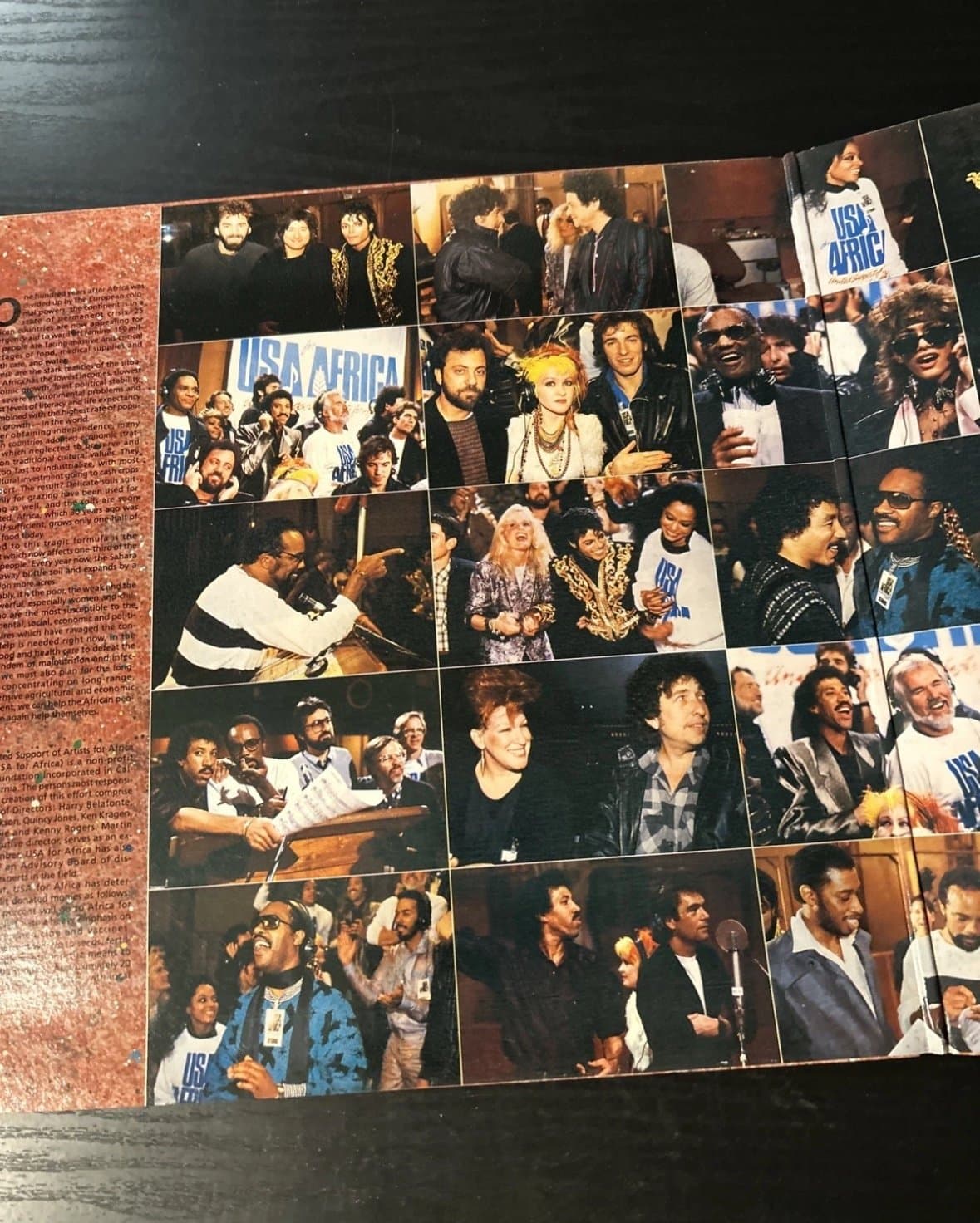 The Historic Recording We Are The World Vinyl Record w/ inner sleeve 1985 - Thumbnail 7