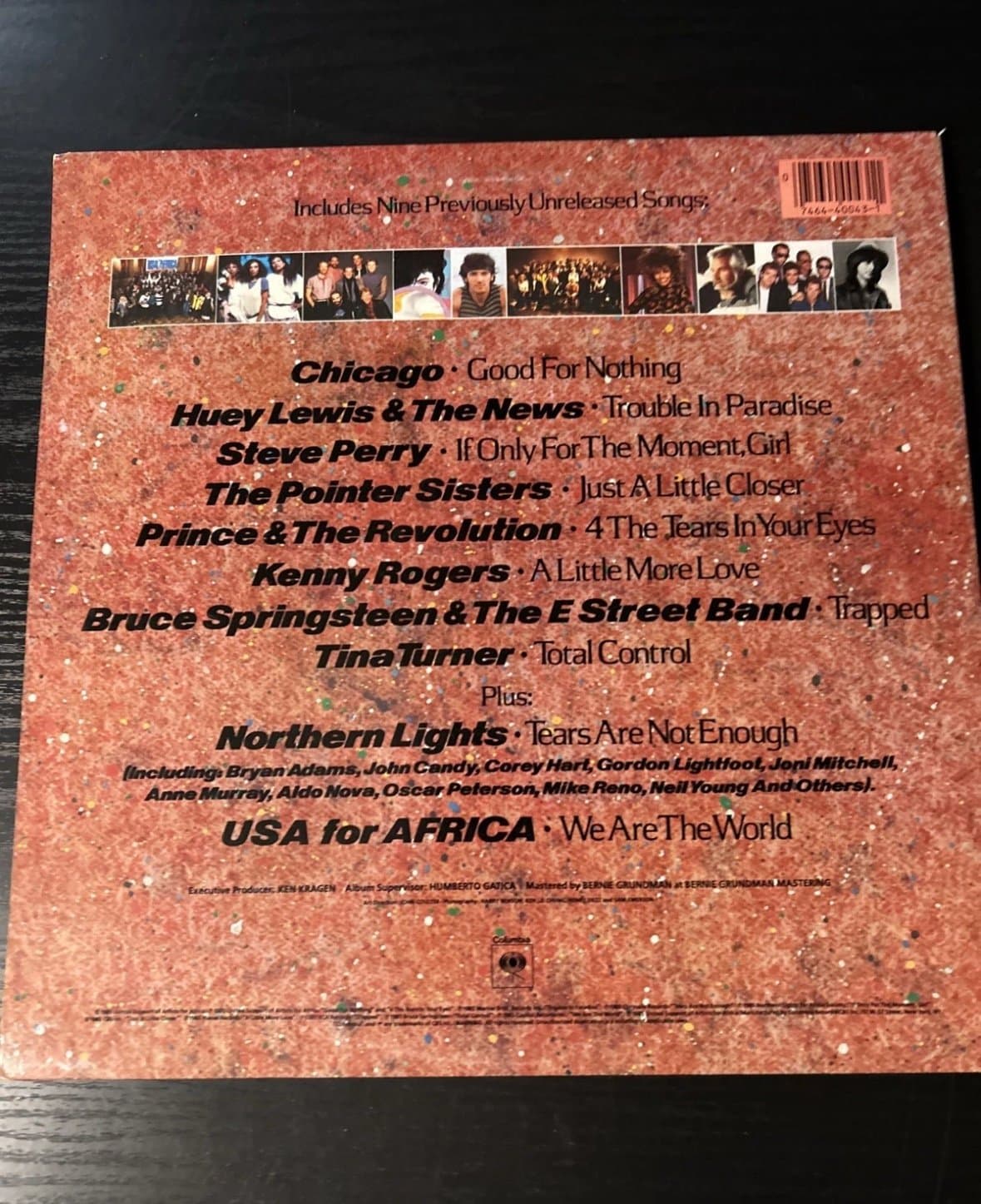 The Historic Recording We Are The World Vinyl Record w/ inner sleeve 1985 - Thumbnail 2