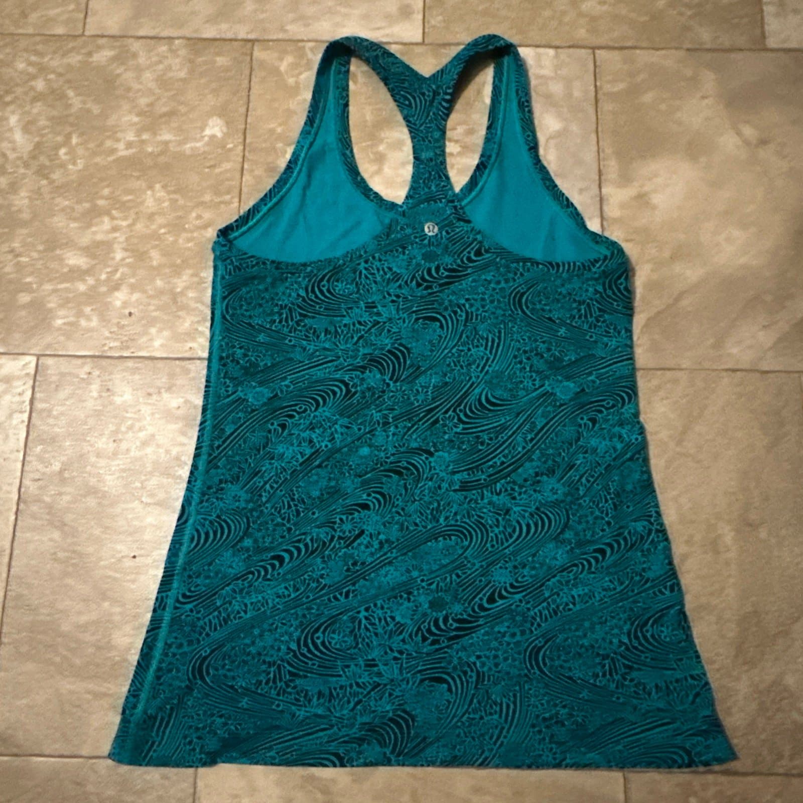 Lululemon Cool Racerback II in Thrive Viridian Green Black - Thumbnail 2