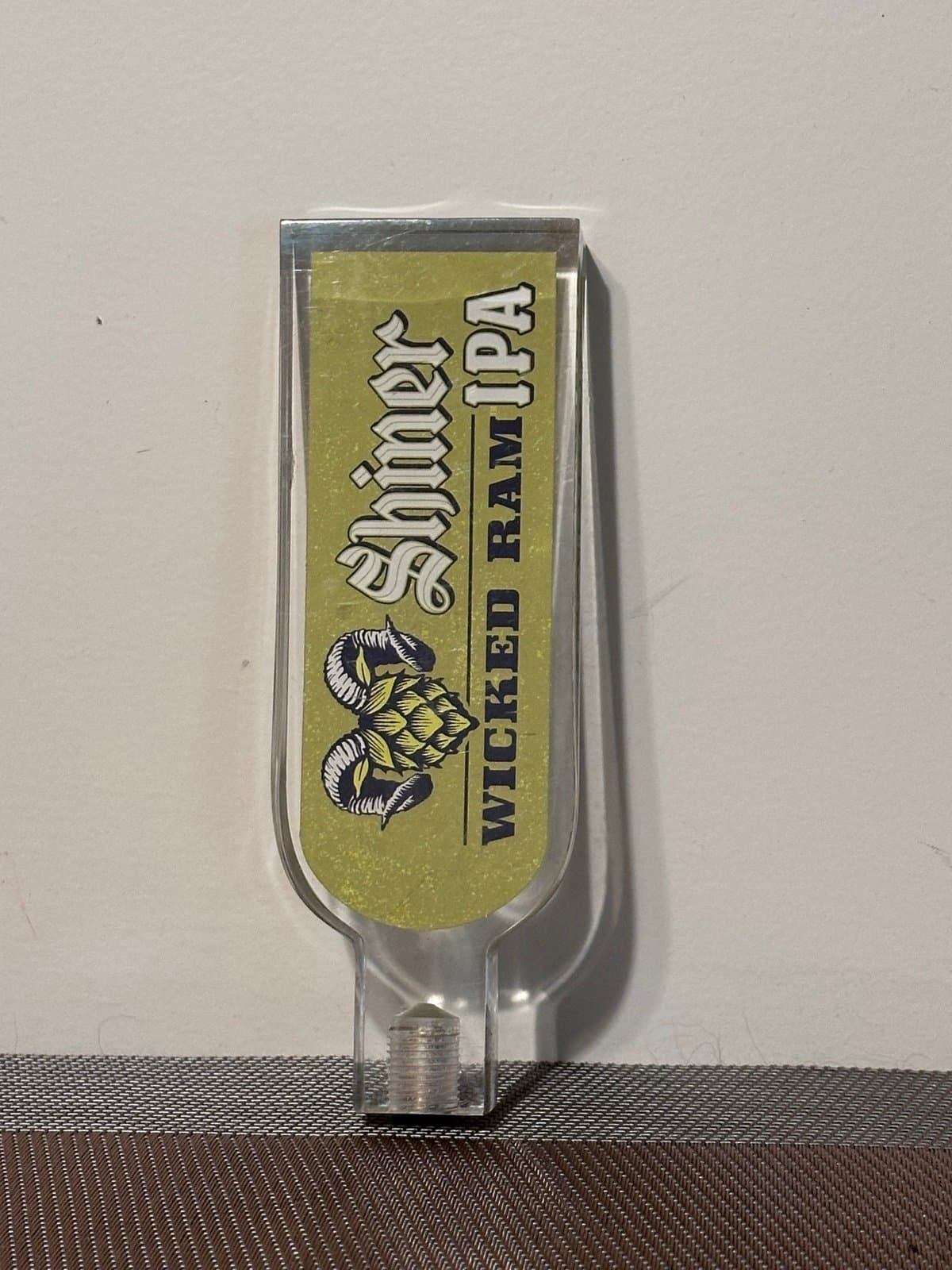 Shiner IPA Wicked Ram Acrylic Shotgun Tap