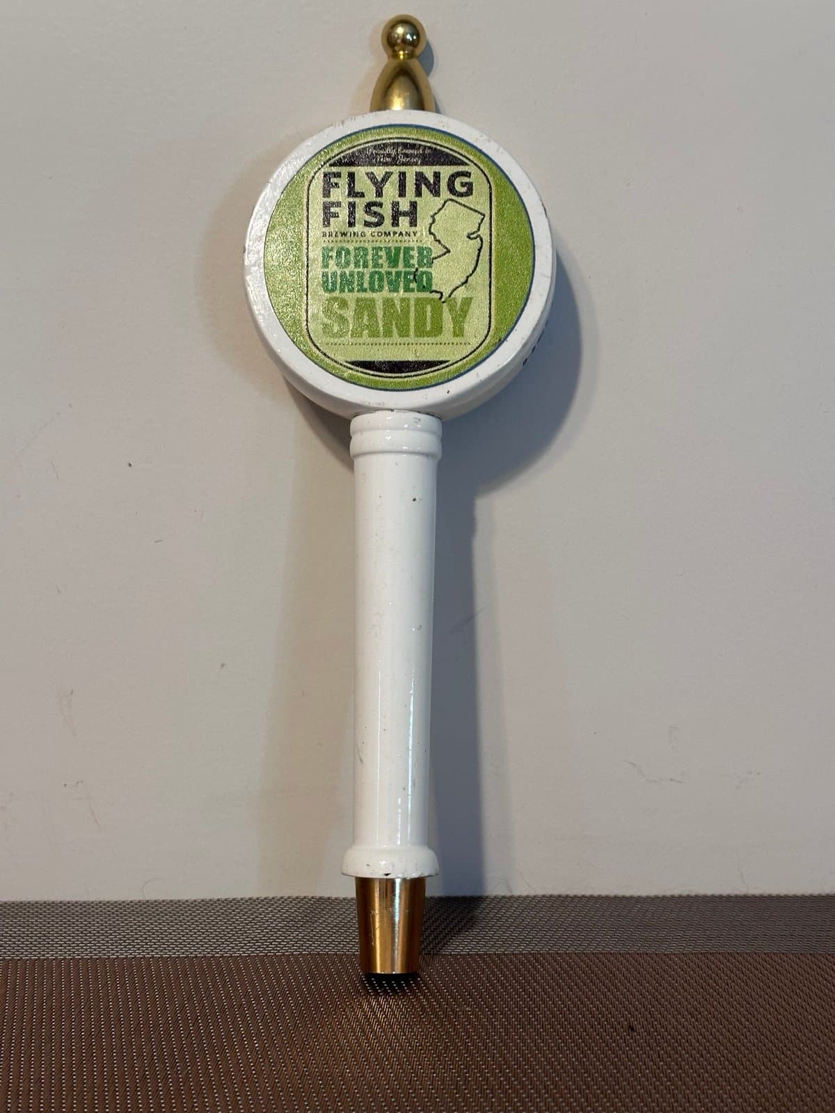ORIGINAL Flying Fish Forever Unloved Sandy Beer Tap Handle 10.75”