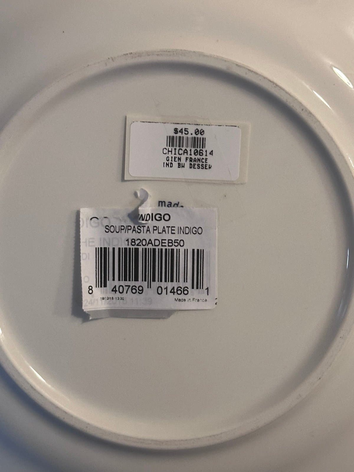Gien Indigo Dessert 8 3/4” Plate New!!! - Thumbnail 3