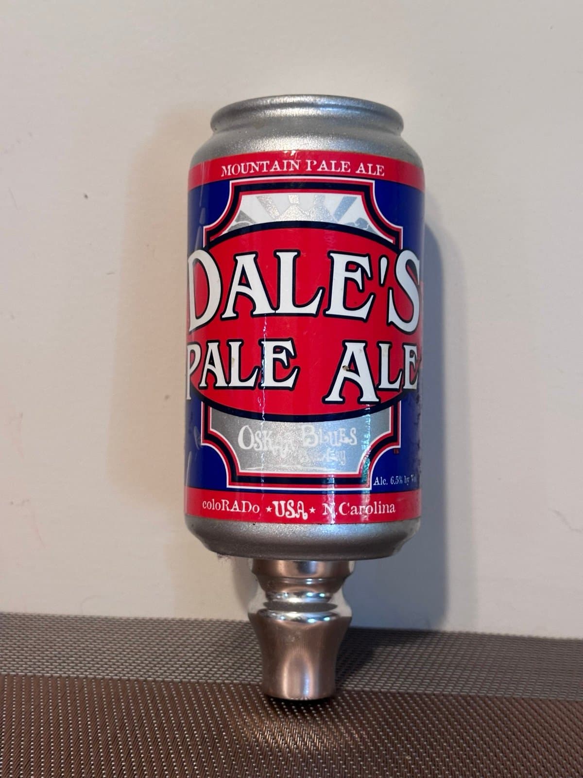 12 oz. Size Can DALE'S PALE ALE Oscar Blues Brewery Beer Ale Tap Pull Handle - Thumbnail 2
