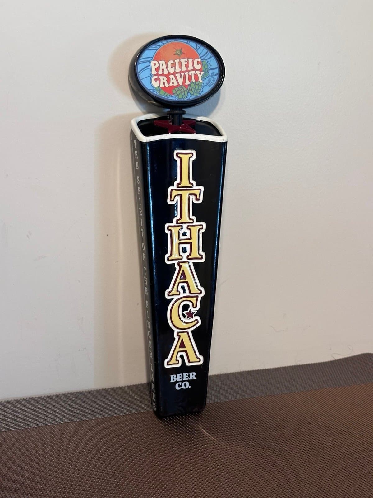 Ithaca Beer Co. Pacific Gravity Tap Handle 12"