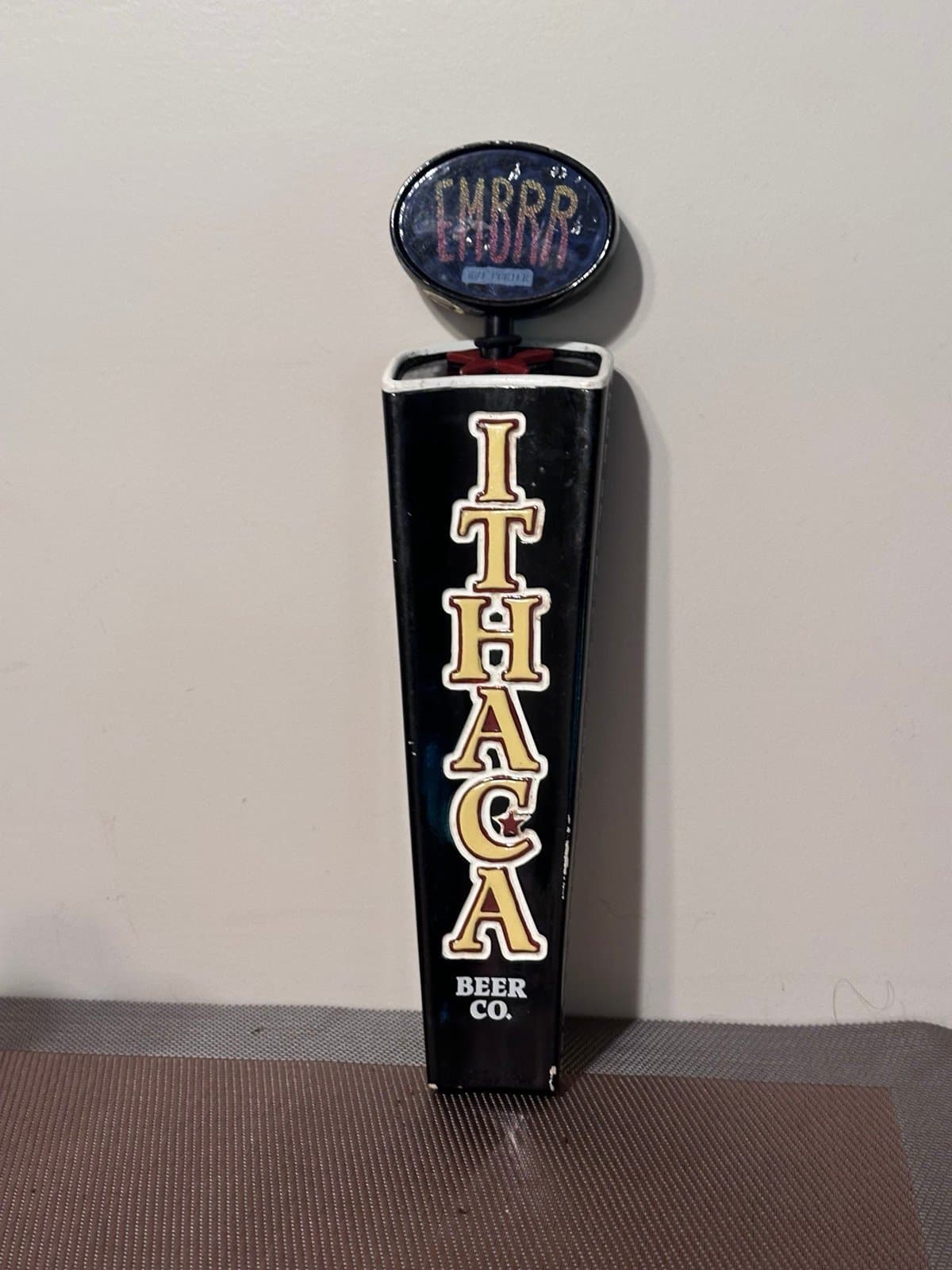 Itaca Beer Co. Embrr Rye Porter Beer 12" Tap Handle