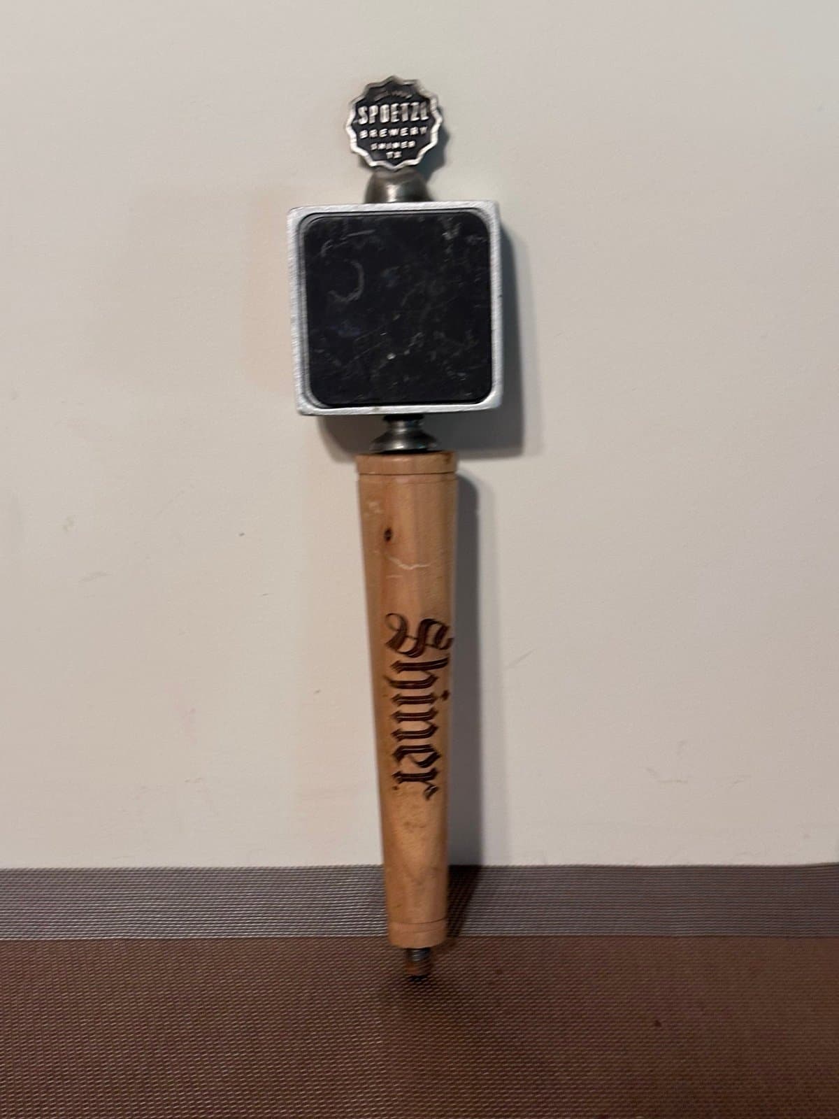 Spoetzl Brewery Shiner Chalkboard Draft Beer Tap Handle Bar Pub 13"