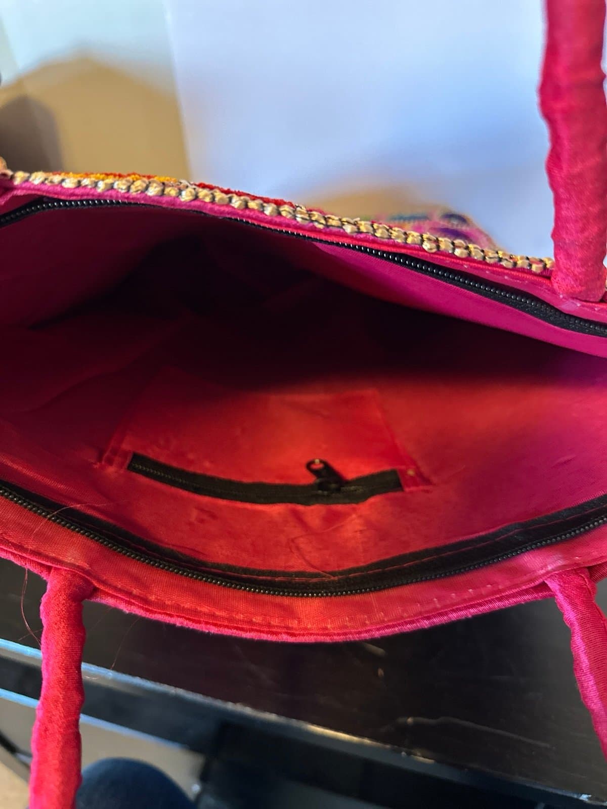 Elephant embroidered tote bag Indian Traditional Tote Bag - Banjara Bag boho NEW - Thumbnail 4