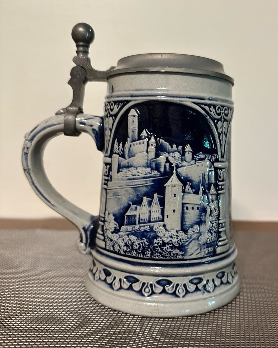 Vintage Gótz Von Berlichingen Pewter Lid Beer Stein Mug - Thumbnail 3