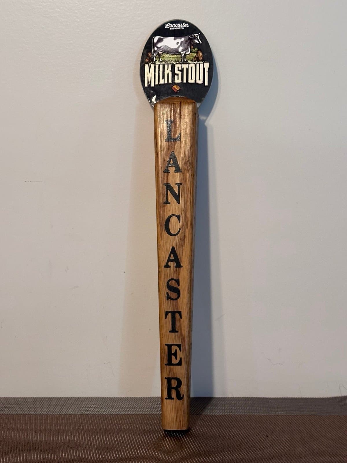 Lancaster Brewing "Milk Stout" Beer Tap Handle 15.5” - Thumbnail 2