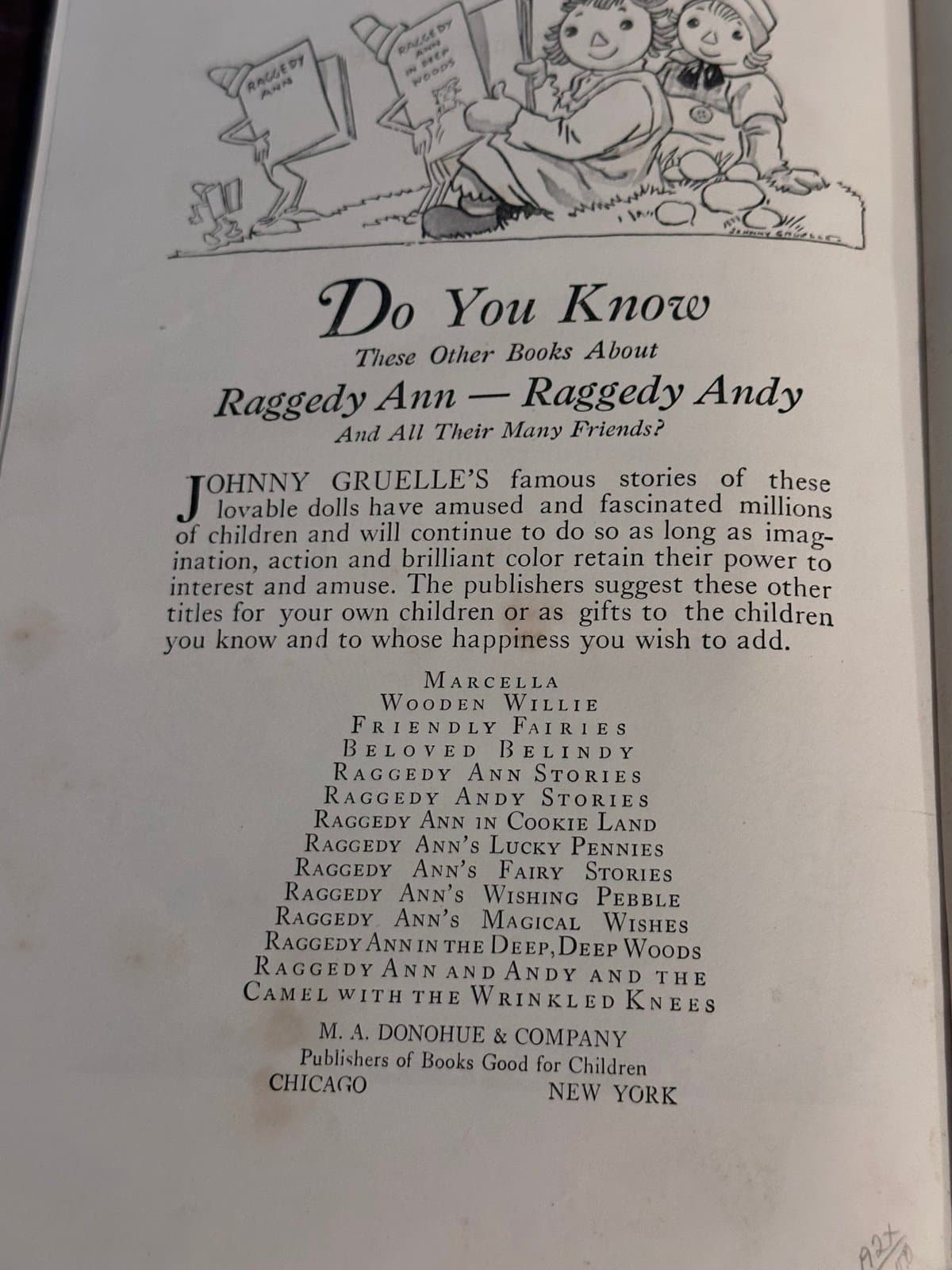 1931 Raggedy Ann in Cookie Land hardcover Children’s book! - Thumbnail 2