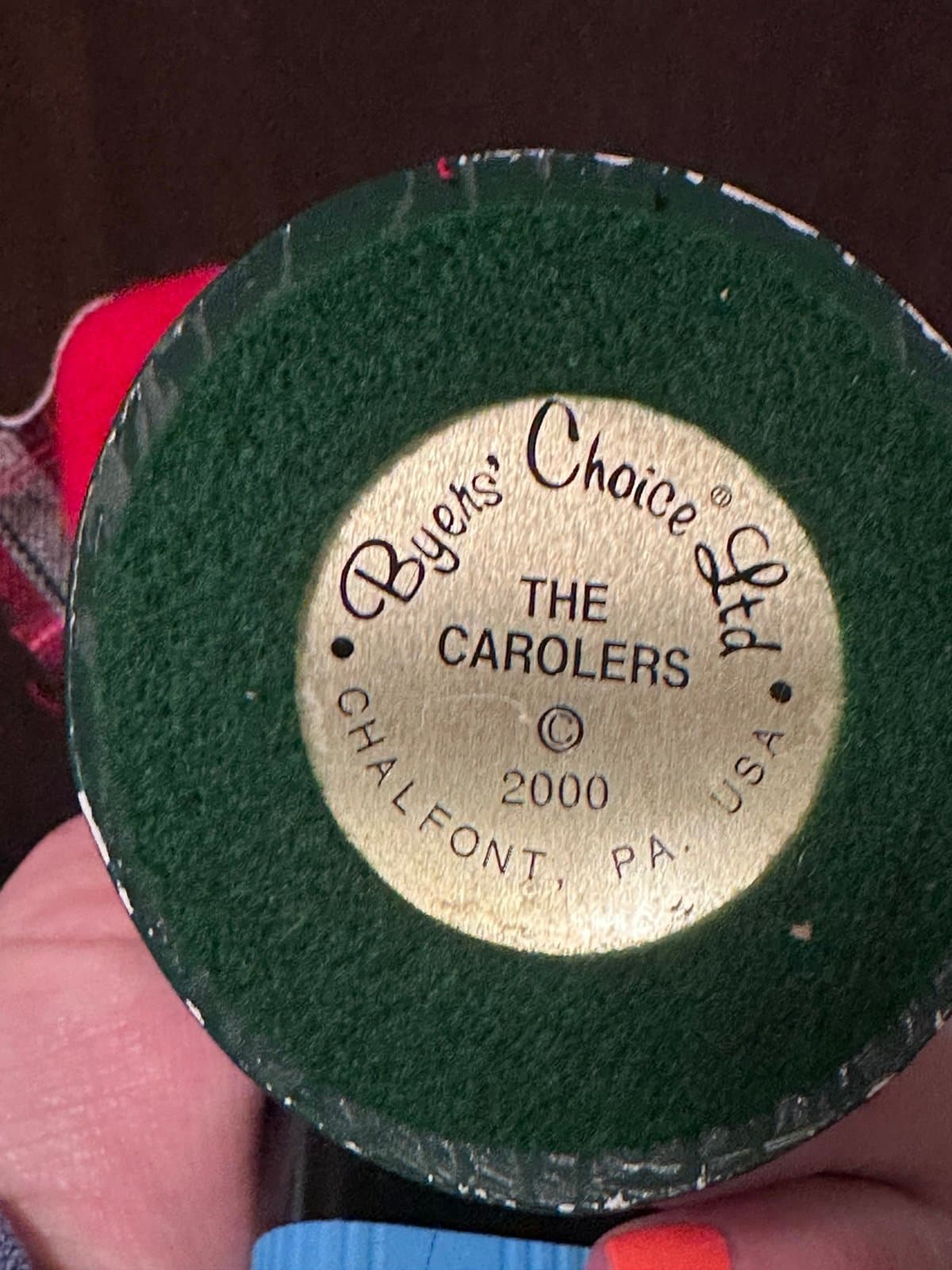 Byers Choice Caroler 2000 Traditional Child With Music Sheet GUC - Thumbnail 5
