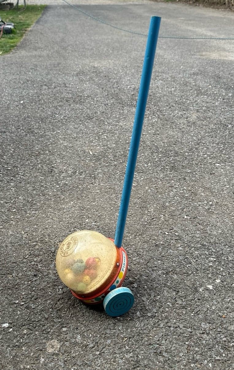 Vintage Fisher Price 1957 Corn Popper Toy- Works!!