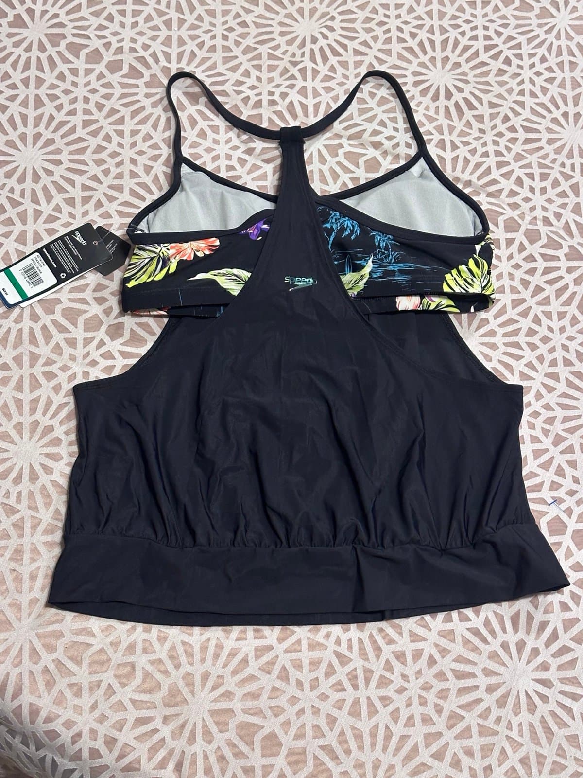 NWT Speedo Performace Raceback Bikini Top Women’s Sz L $62.00 - Thumbnail 6