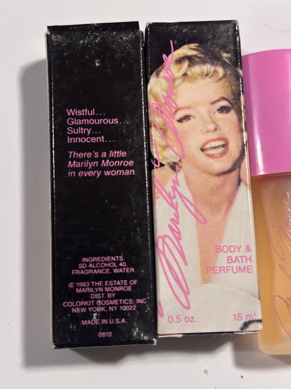 MARILYN MONROE BODY & BATH PERFUME X 2 - 0.5 fl oz NEW W BOX - Thumbnail 2
