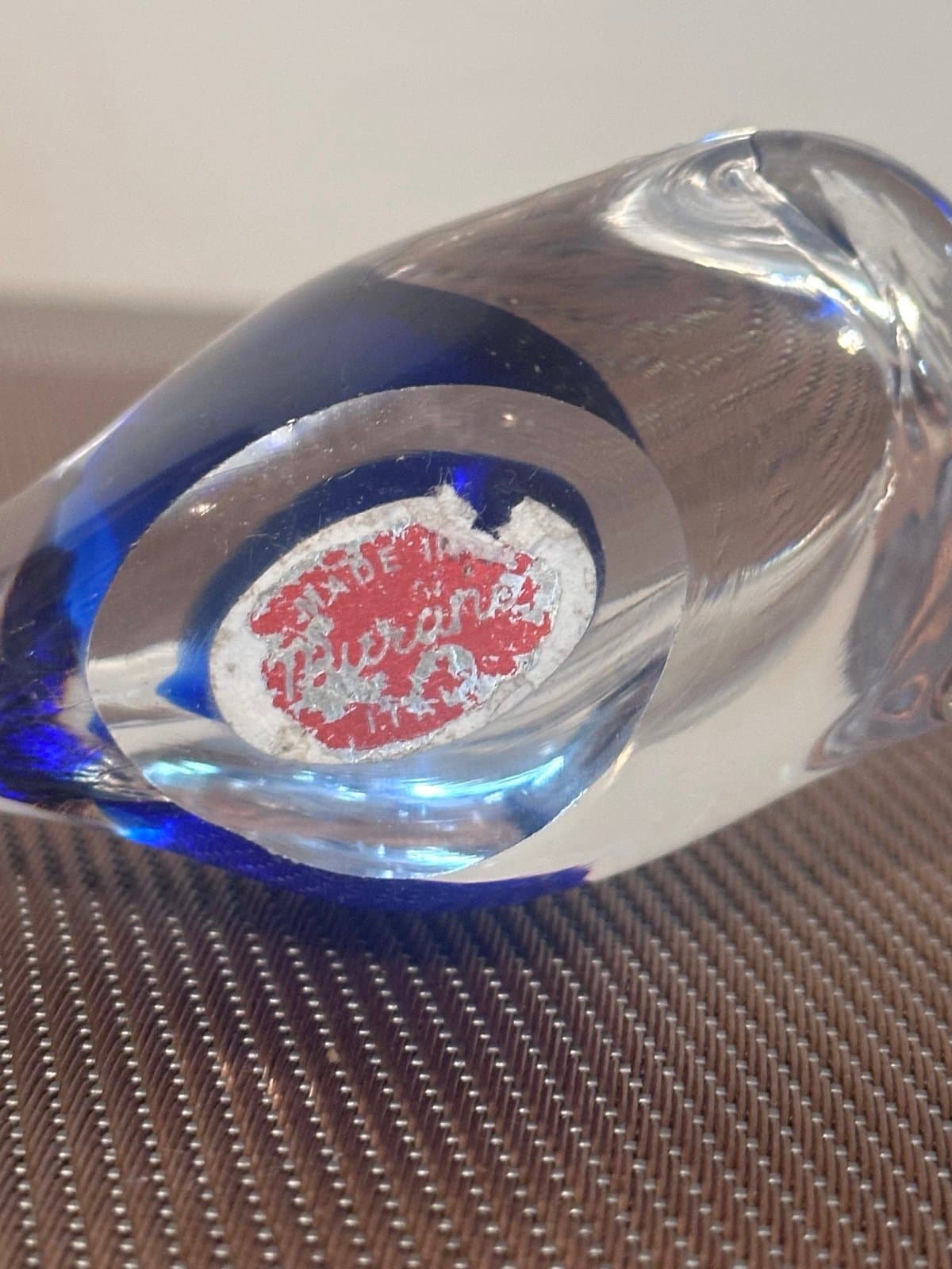 Vintage Murano Whale Paperweight, Beautiful! - Thumbnail 5