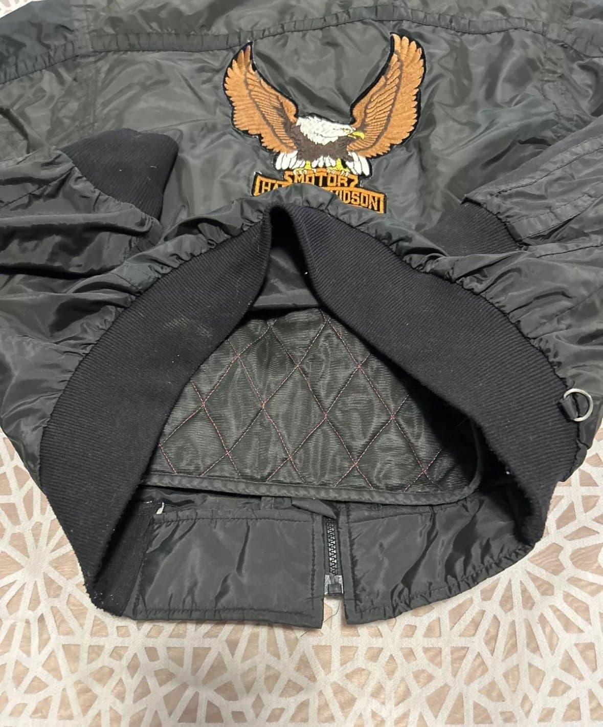 Harley Davidson Bomber Style Men’s Jacket With Liner Size Medium Vintage - Thumbnail 8