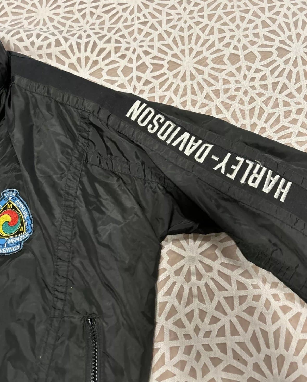 Harley Davidson Bomber Style Men’s Jacket With Liner Size Medium Vintage - Thumbnail 4