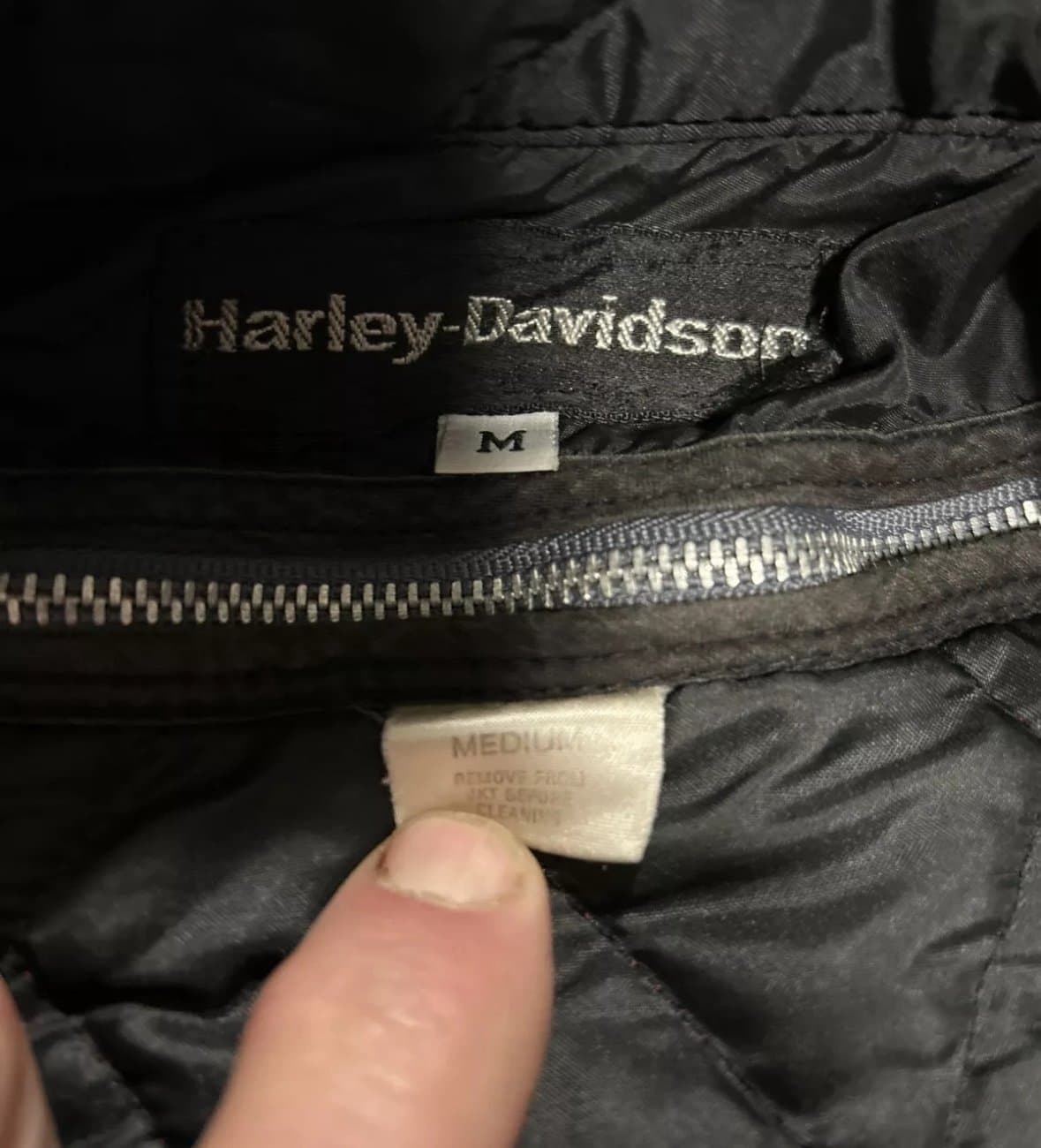 Harley Davidson Bomber Style Men’s Jacket With Liner Size Medium Vintage - Thumbnail 6