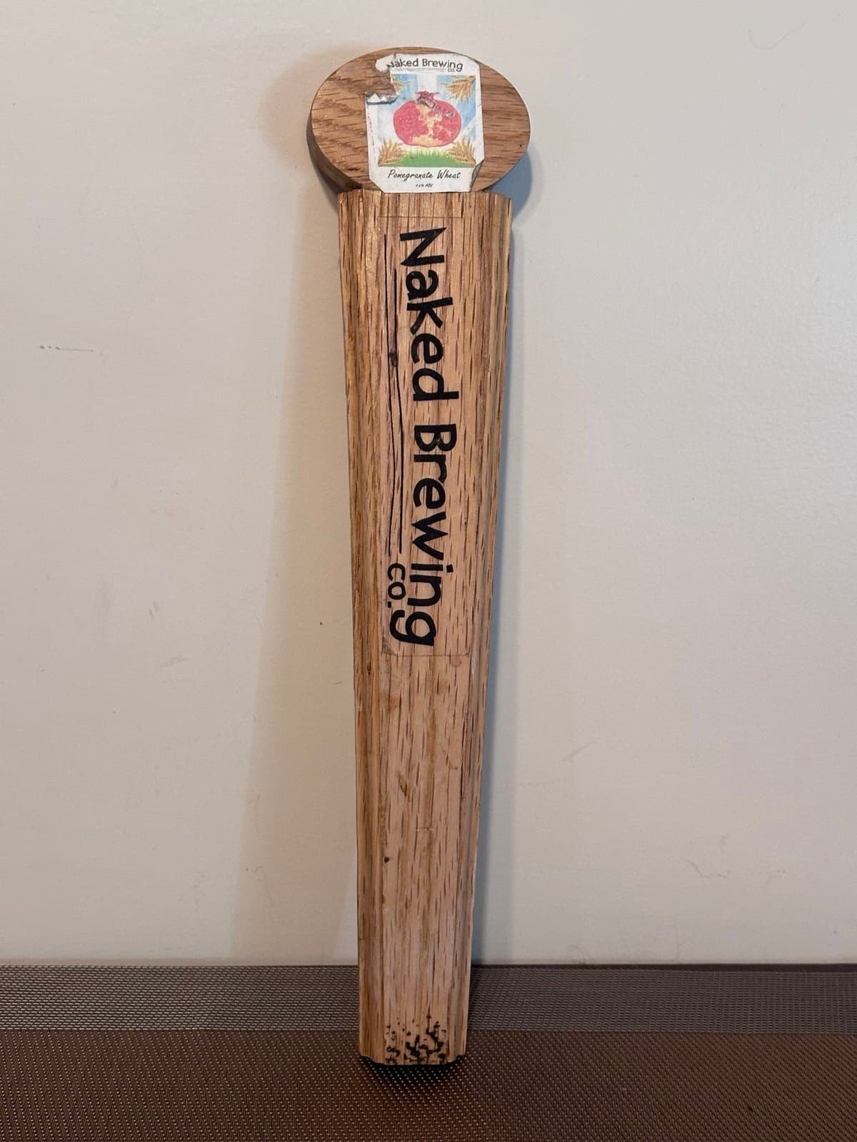 Naked Brewing Co. Pomegranate Wheat Tap Handle Knob - Thumbnail 2