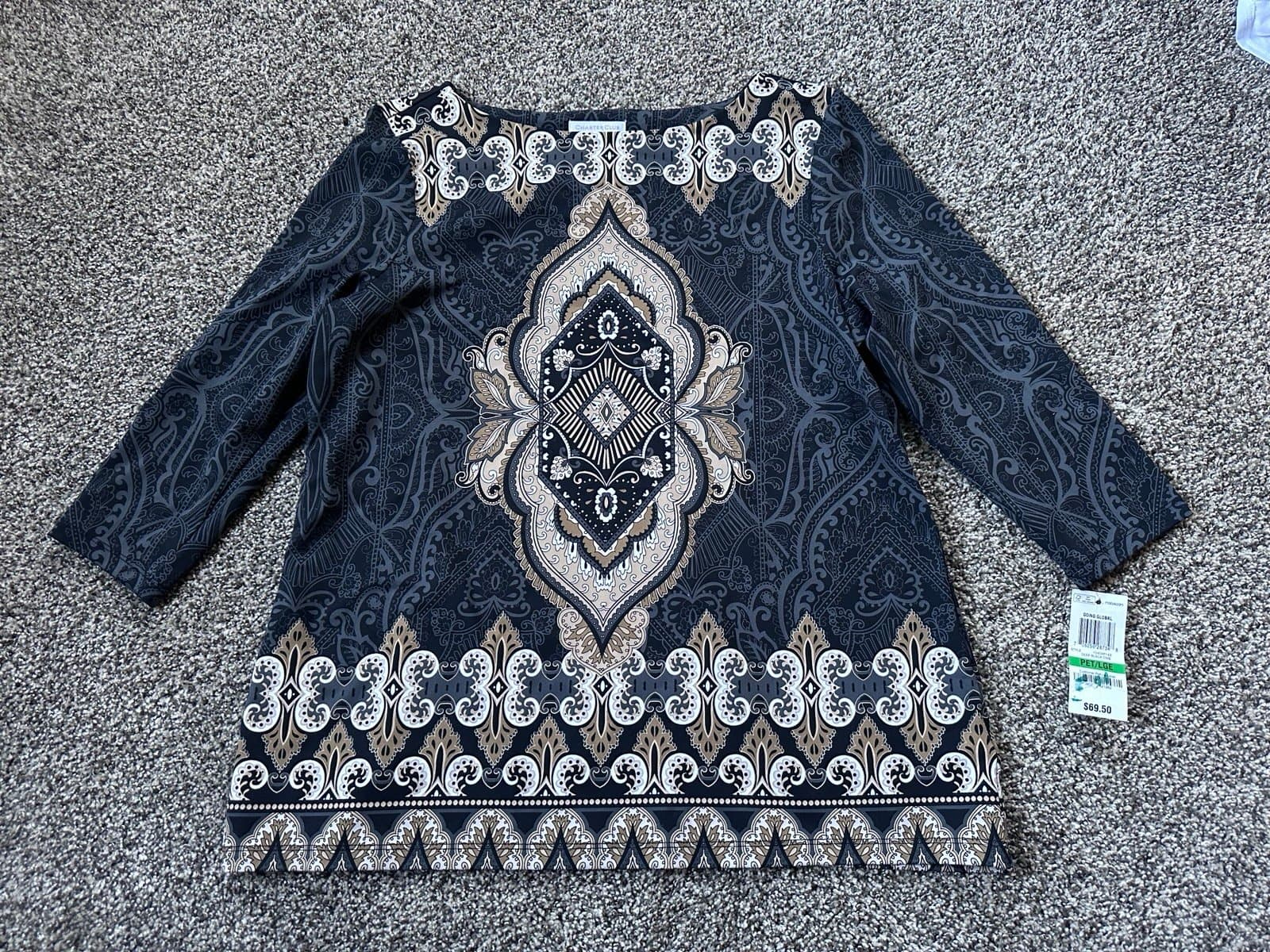 NWT Charter Club Women’s 3/4 sleeve shirt!!