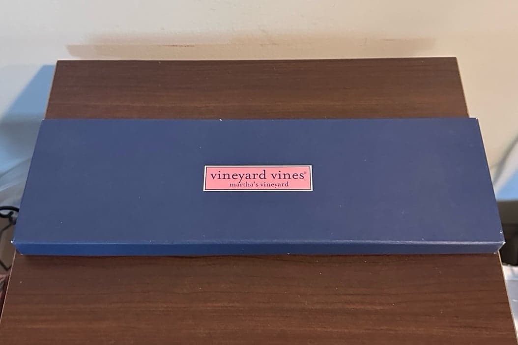 VINEYARD VINES CUSTOM COLLECTION SILK TIE BALWIN SCHOOL BLUE LOGO - Thumbnail 2