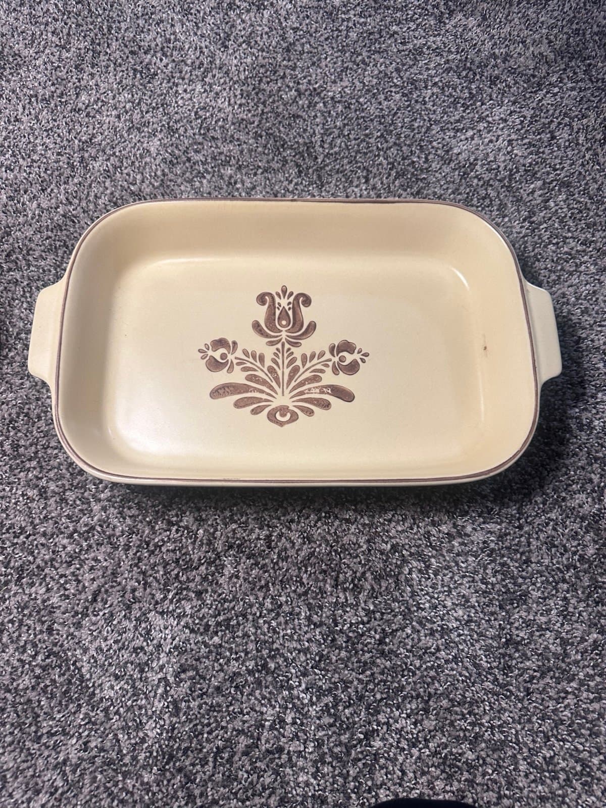 Vintage PFALTZGRAFF Stoneware 236 VILLAGE 14" 2 quart Baking Dish w/ handles