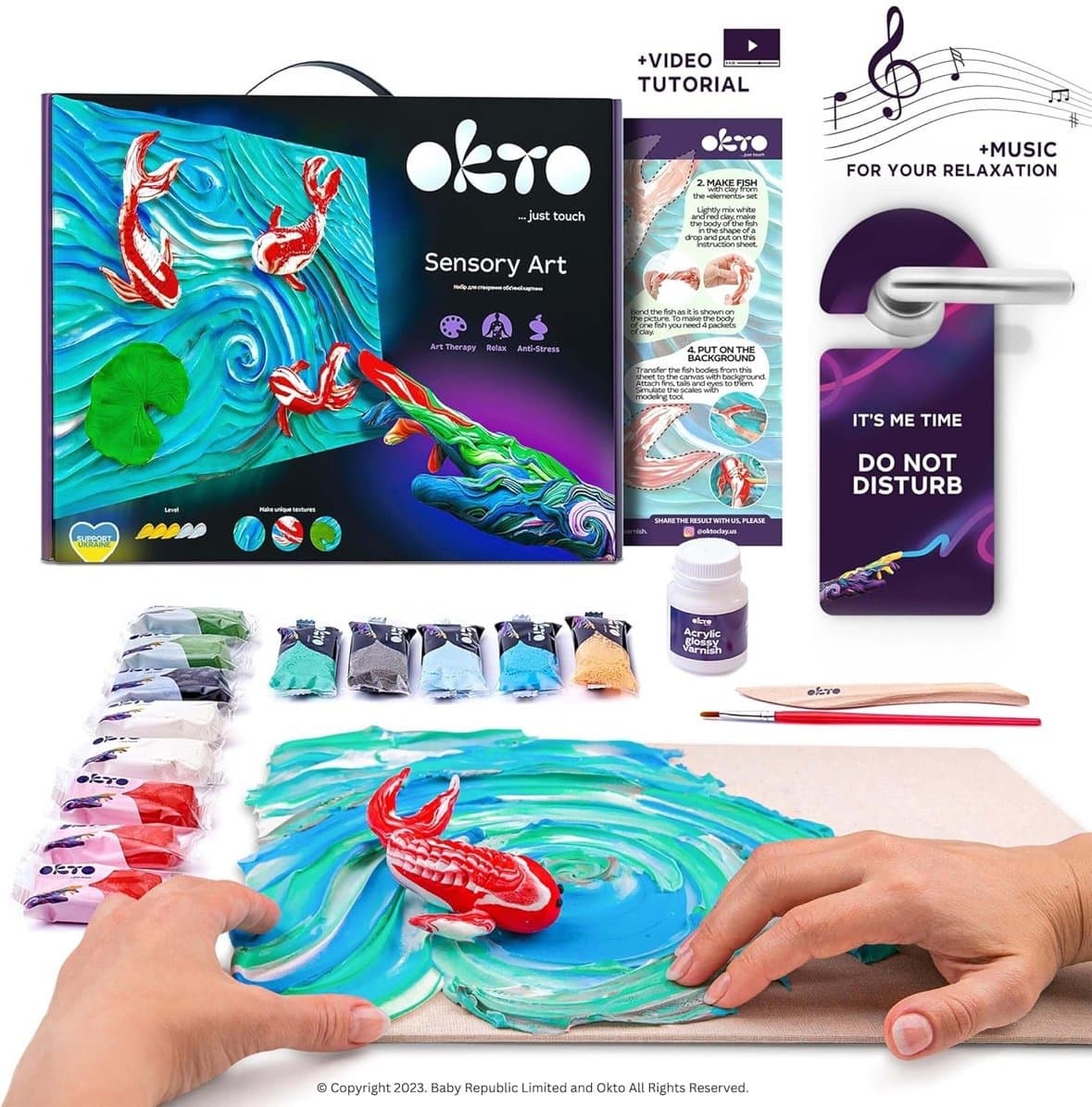 Okto Sensory Art DIY 3D Painting Creative Set NEW! - Thumbnail 2