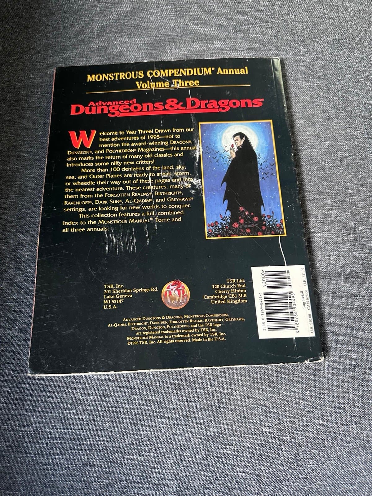 Vintage Advanced D&D, 2166, Monstrous Compendium Annual Volume Three - Thumbnail 2