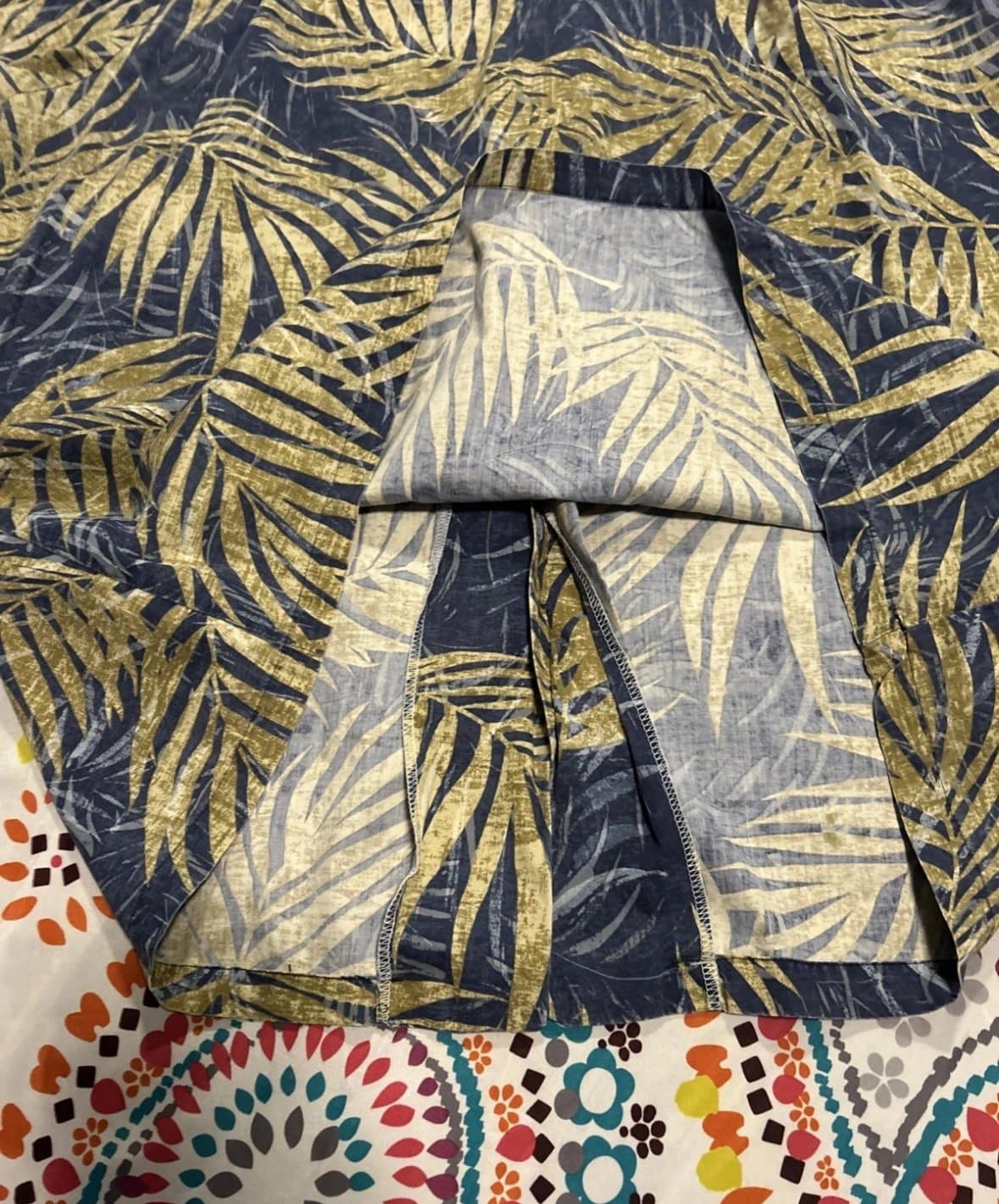 Vintage Kalaheo Hawaiian Shirt Size XL Made In Hawaii USA Style 802 Blue Beige - Thumbnail 7