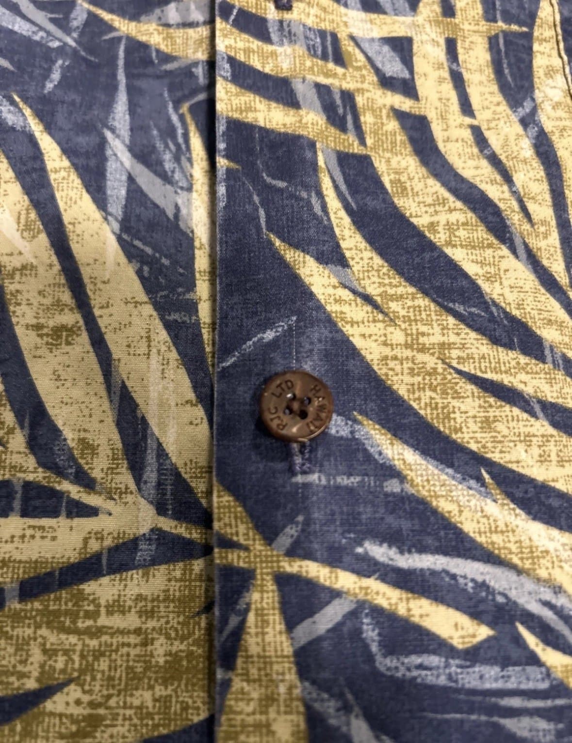 Vintage Kalaheo Hawaiian Shirt Size XL Made In Hawaii USA Style 802 Blue Beige - Thumbnail 4