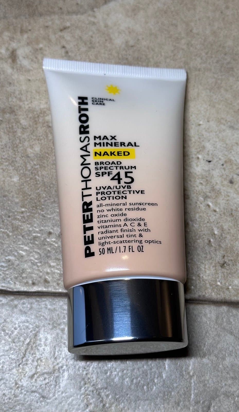 Peter Thomas Roth Max Mineral NAKED BROAD SPECTRUM SPF 45 1.7 oz Exp 01/ 2024