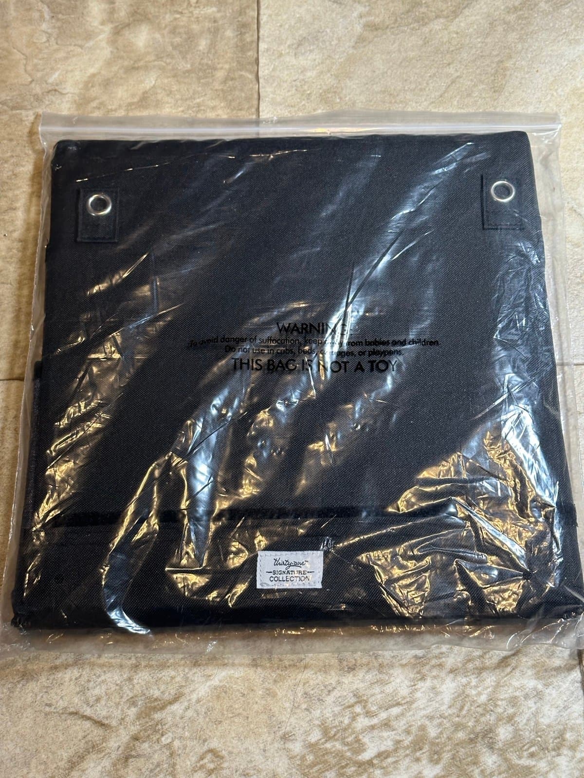 Thirty One 31 Wall Together Pocket Board 569A Charcoal Crosshatch NIP!! - Thumbnail 3