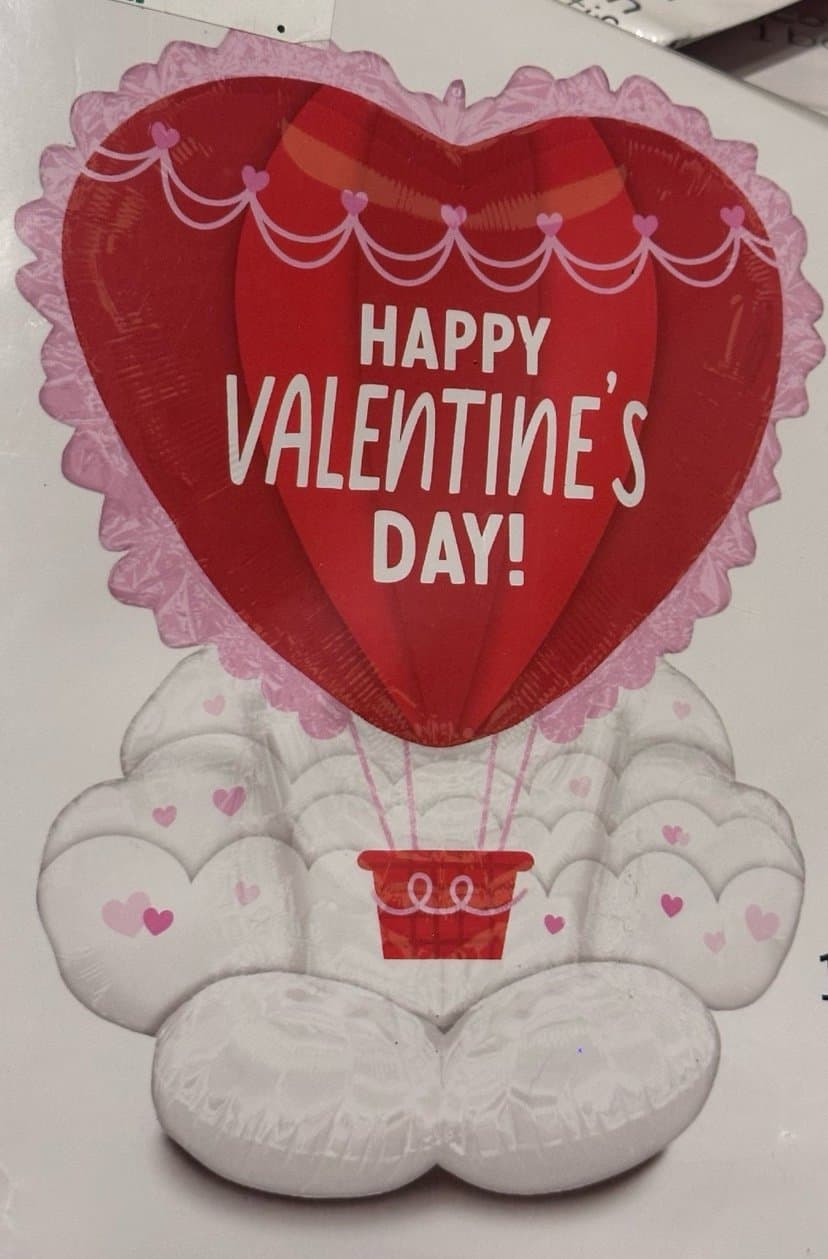 Anagram 50” AirLoonz Happy Valentines Day Foil Decorative Balloon! New!