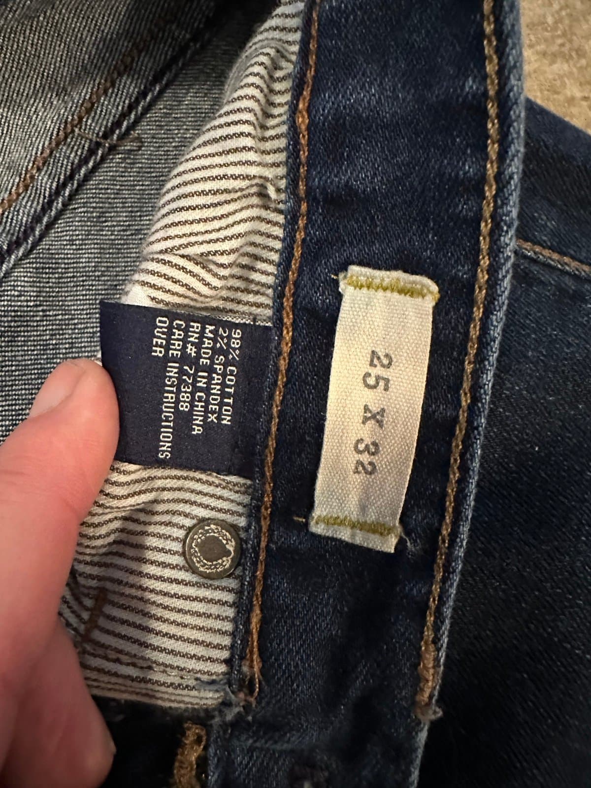 Madewell Blue Denim Stretch “Skinny Skinny” Women’s jeans Sz 25 X 32 - Thumbnail 5