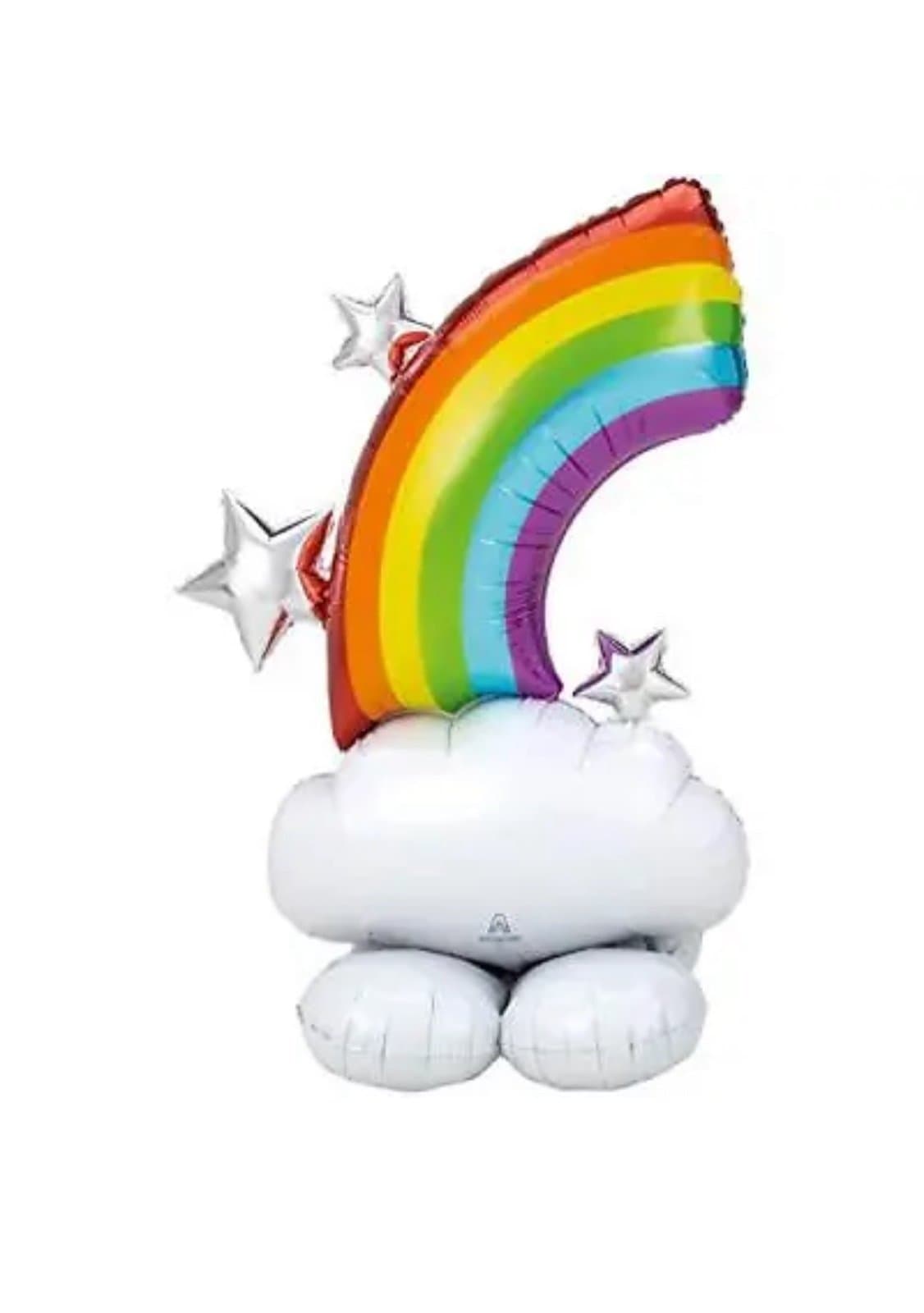 Anagram 52” AirLoonz Rainbow Foil Decorative Balloon! New!