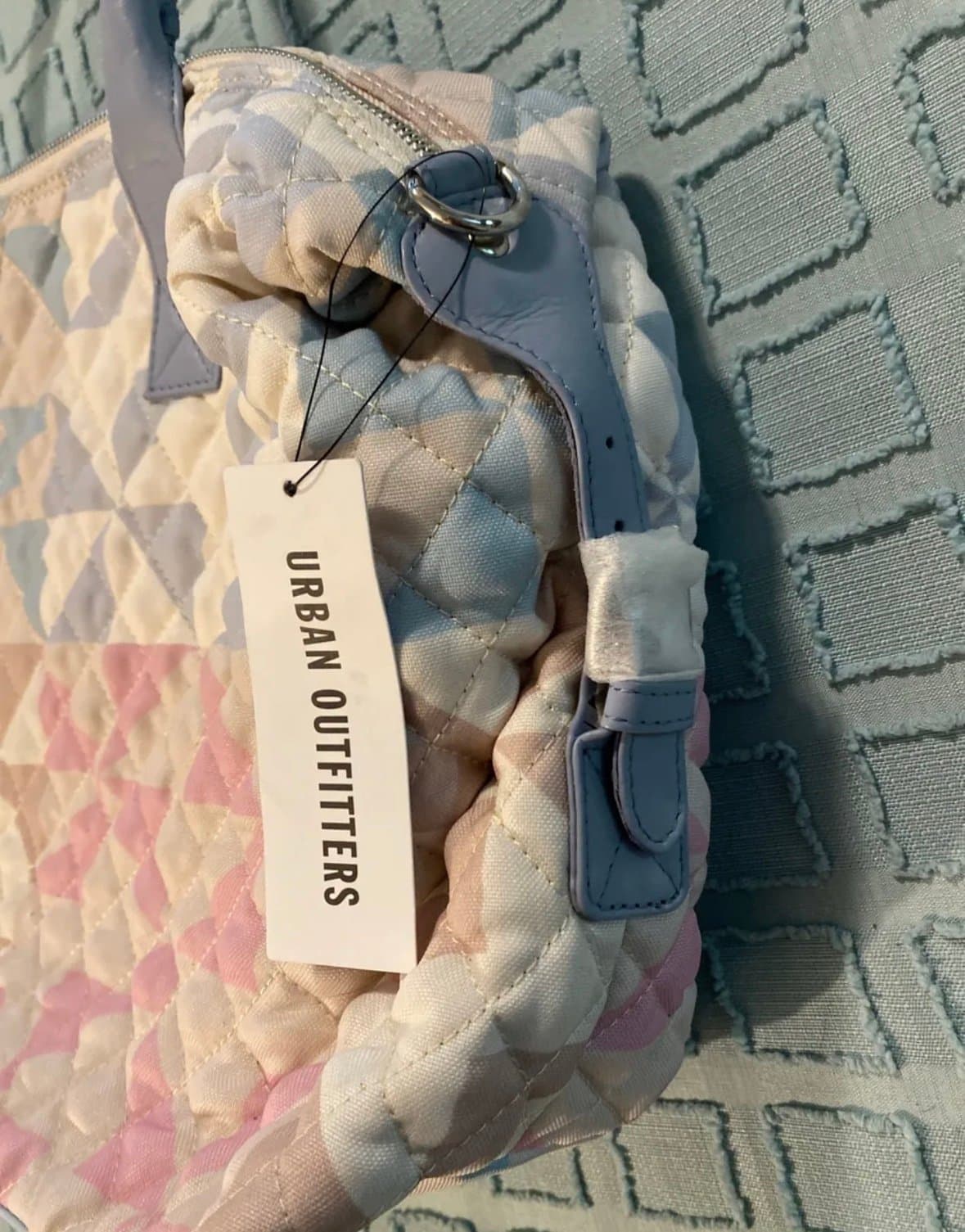 NEW Urban Outfitters Purse Hand Bag Shoulder Pastel Nunoo Bobby Patchwork - Thumbnail 3